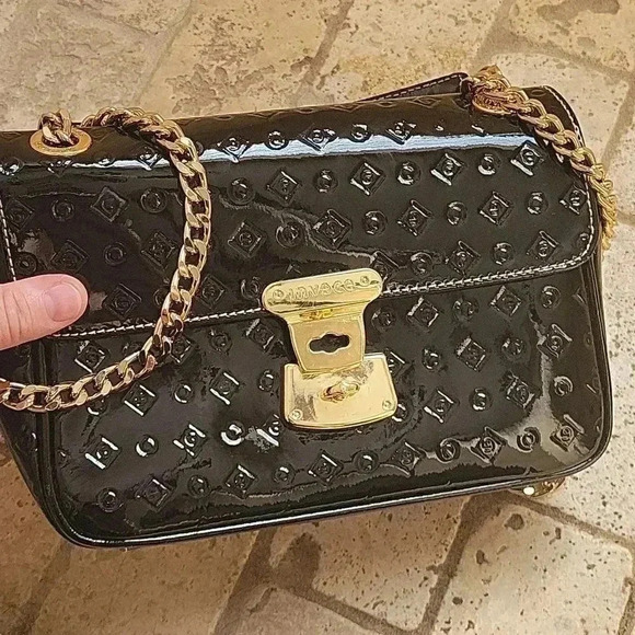 Arcadia by Invece Italian Black crossbody shoulder bag - Picture 5 of 7